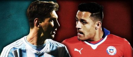 Copa America: Chile si Argentina, cu trofeul pe masa